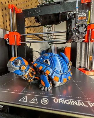 🌟Po instalaci MMU3 byl vyběr na první vícebarevný tisk jasný - tahle cyberželva od @matmire_makes! 🐢 Vytisknuto pomocí...